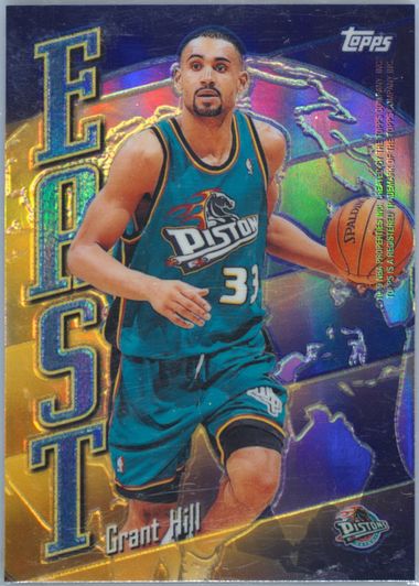 その他 Topps Finest Refractor Grant Hill /289 Grant Hill 1994 Topps Finest #240 Refractor (No Coating