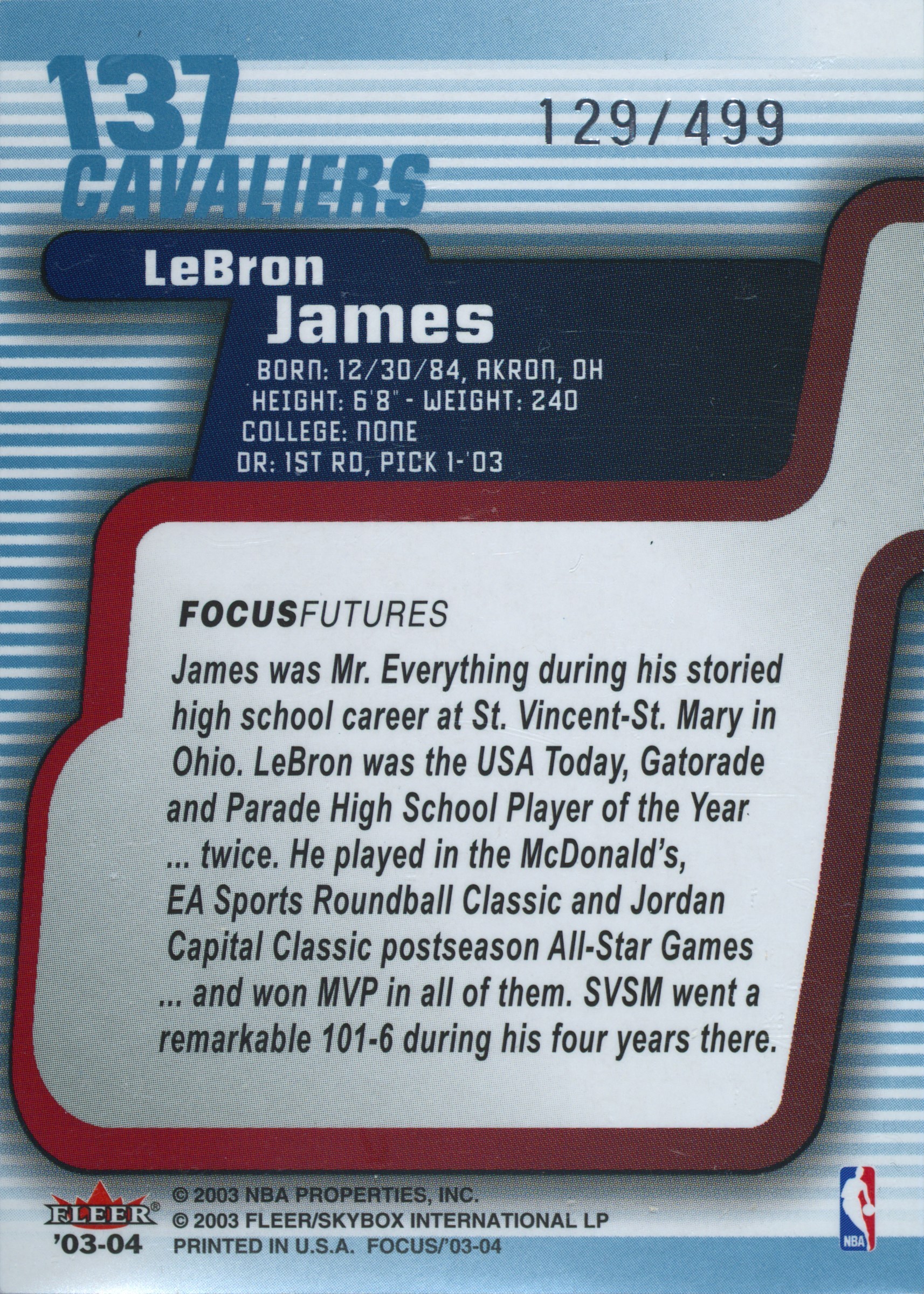 LeBRON JAMES　専用のため購入不可 Spec Details