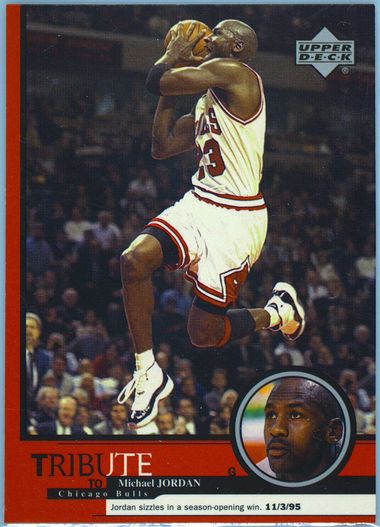 Auction Prices Realized Basketball Cards Upper Deck Jordan Tribute Michael Jordan