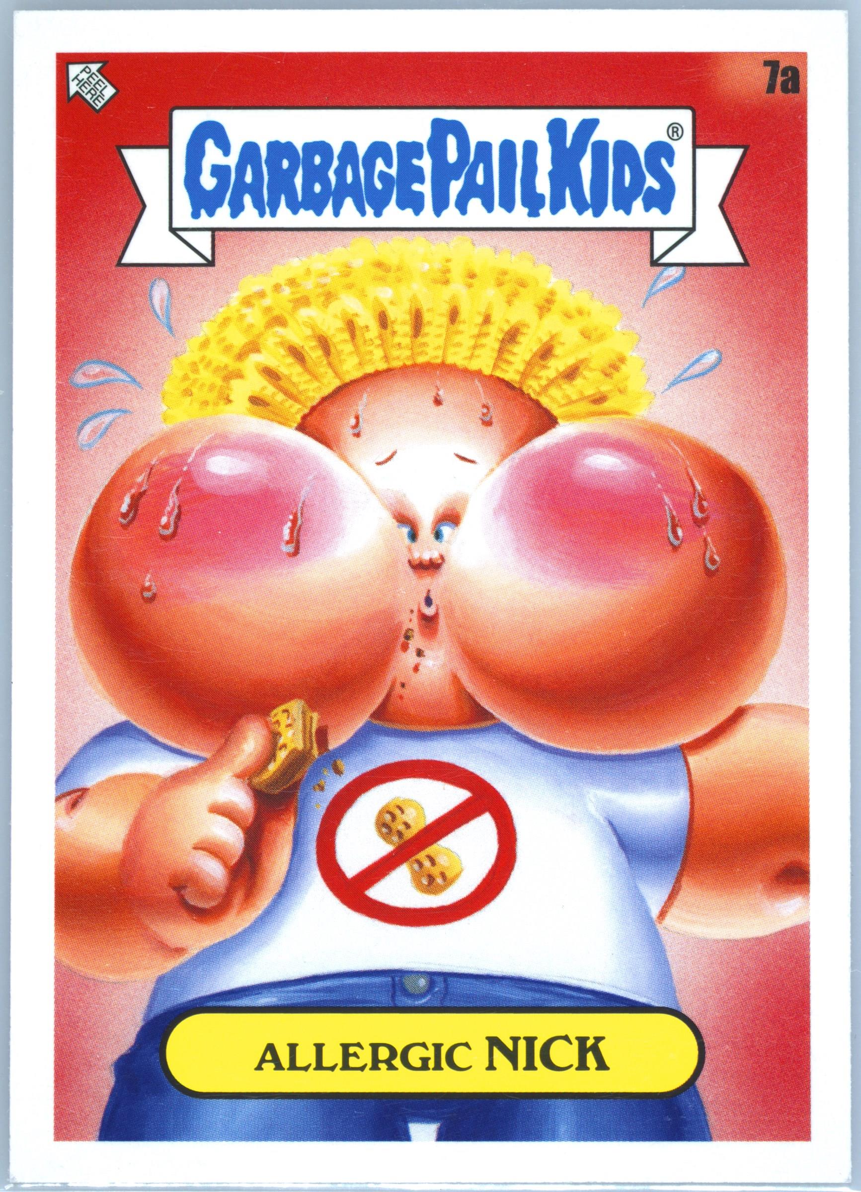 2021 Topps Garbage Pail Kids Food Fight #7a Allergic Nick front