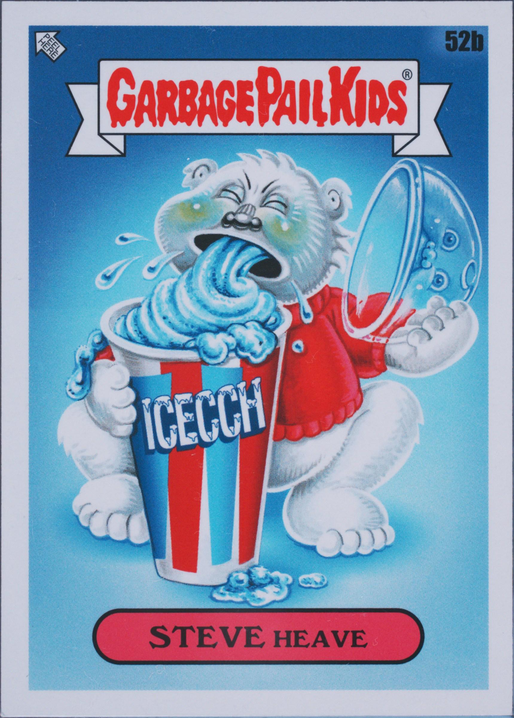 2021 Topps Garbage Pail Kids Food Fight #52b Steve Heave front