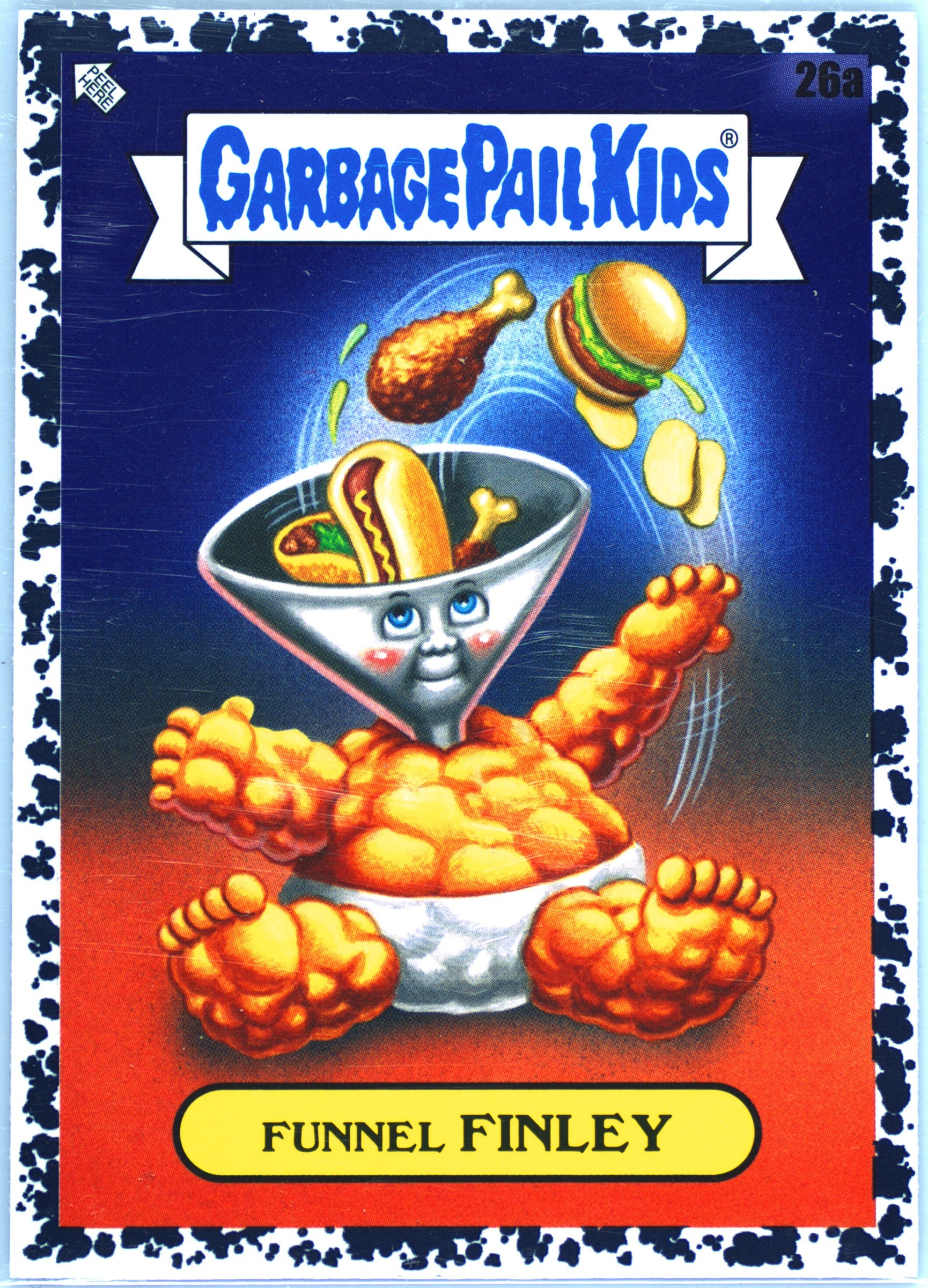 2021 Topps Garbage Pail Kids Food Fight Pepper Black #26a Funnel Finley front