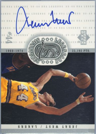 その他 Jerry West Auto upper deck Auction Prices Realized Basketball Cards 1999 UPPER DECK