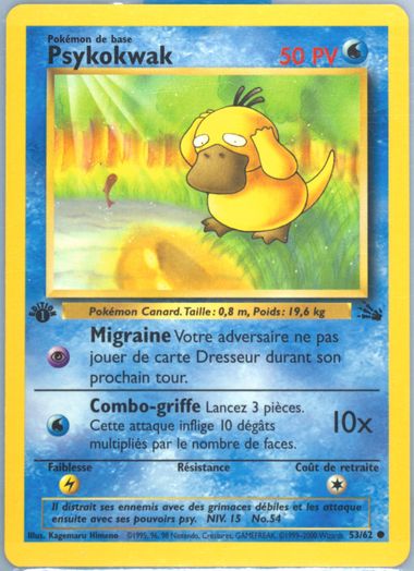 Auction Prices Realized Tcg Cards 2000 POKEMON FRENCH FOSSIL