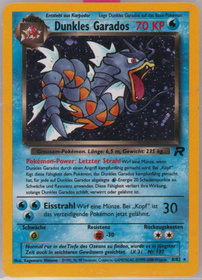dark gyarados pokemon card Dark Gyarados Team Rocket EX, 25/82 Pokemon Card main image 0
