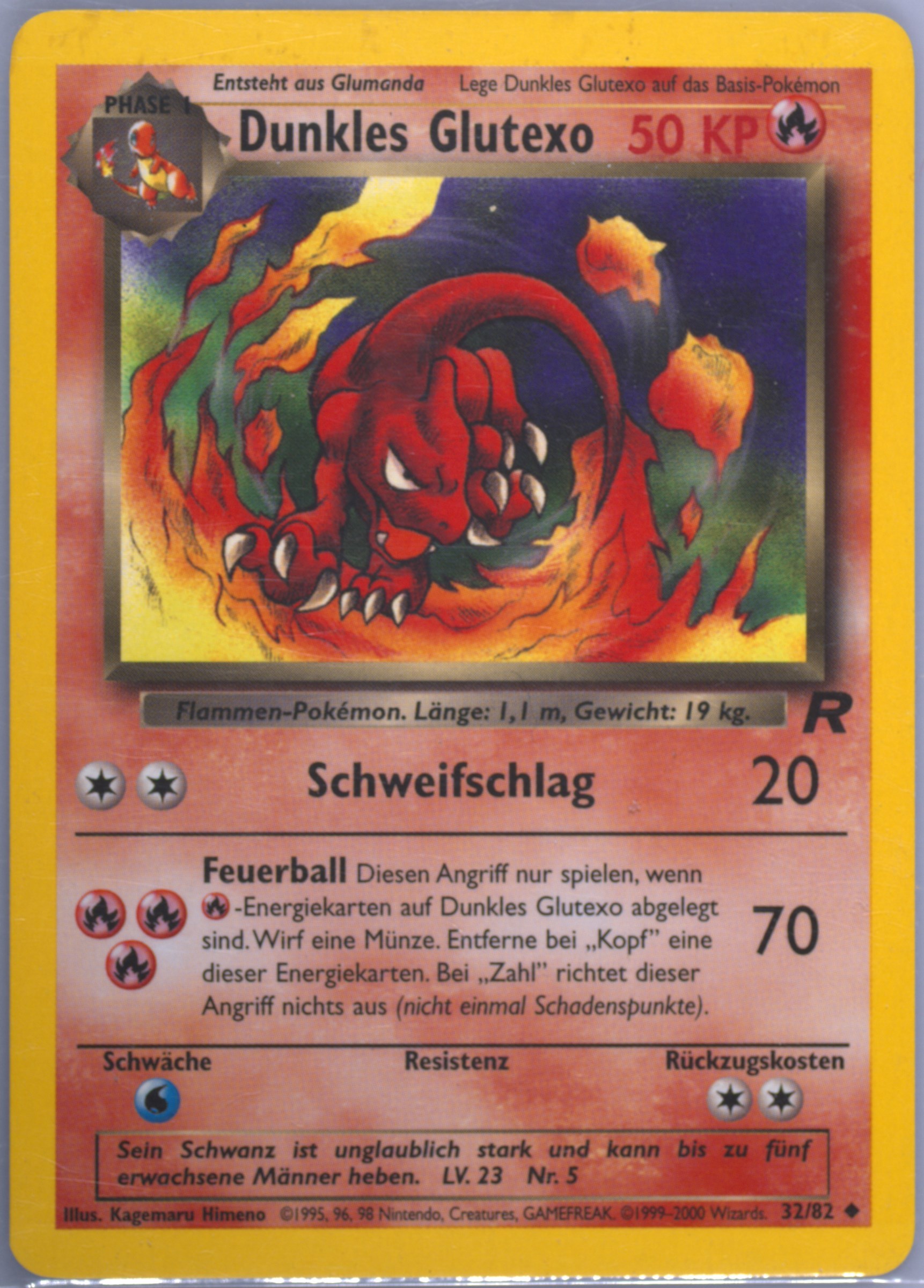 1995 dark charmeleon pokemon card value Dark Charizard Pokemon card - Team Rocket main image 0
