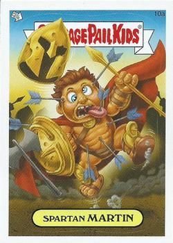 2007 Topps Garbage Pail Kids Stickers Series 7 #10a Spartan Martin front