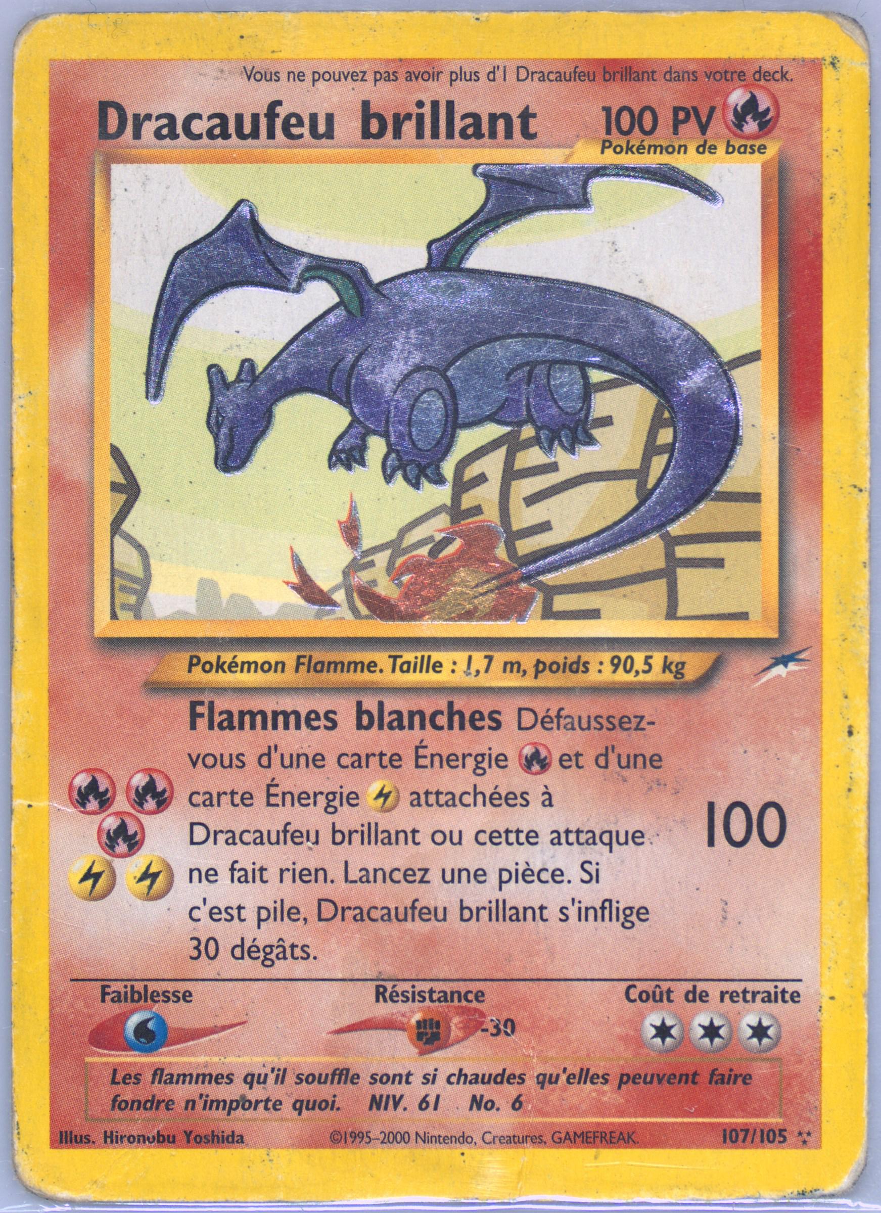 dracaufeu brillant #107 dracaufeu brillant #107