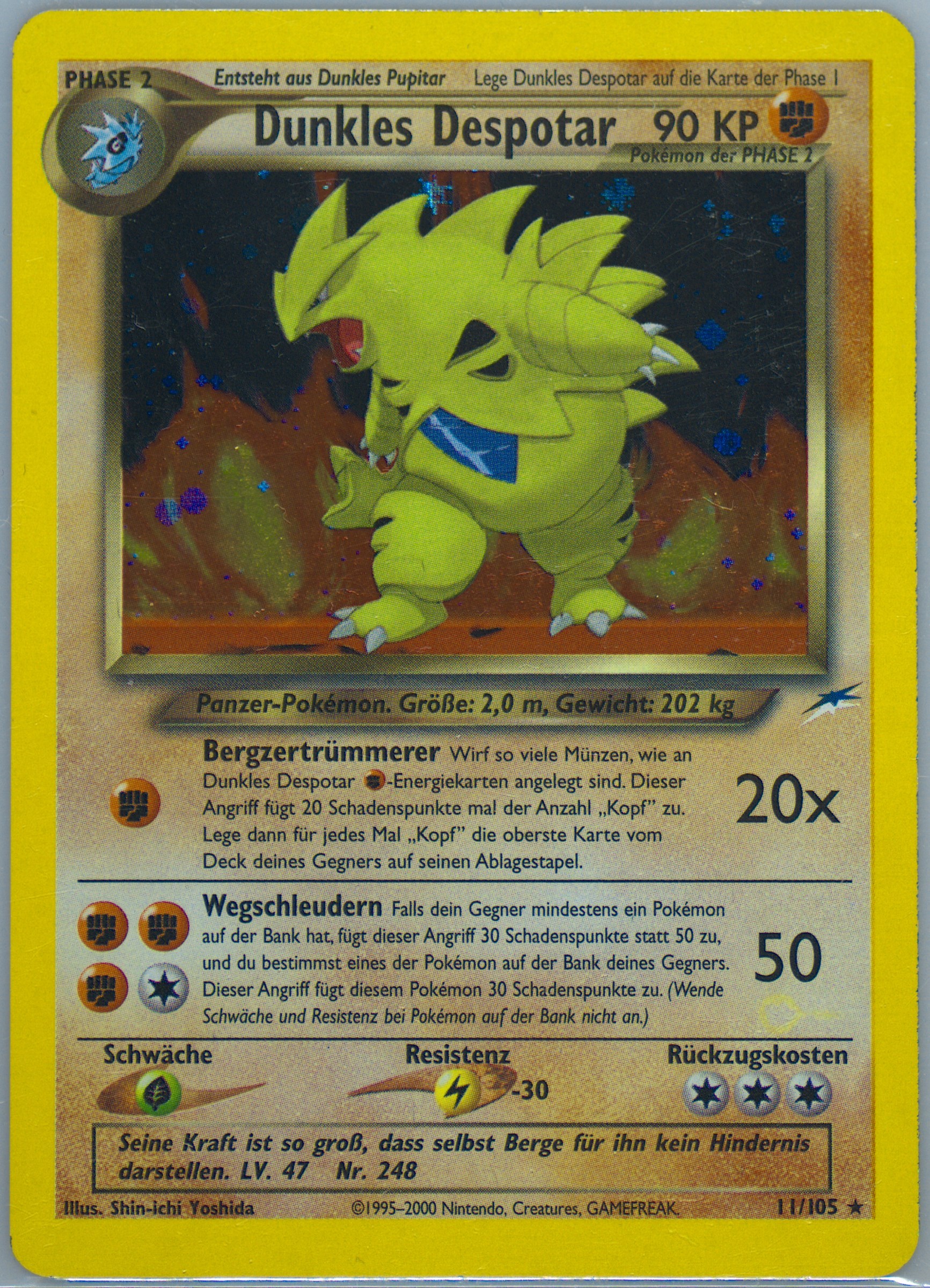 dark tyranitar pokemon card Dark tyranitar 11 cgc 8 neo destiny graded pokemon card vintage