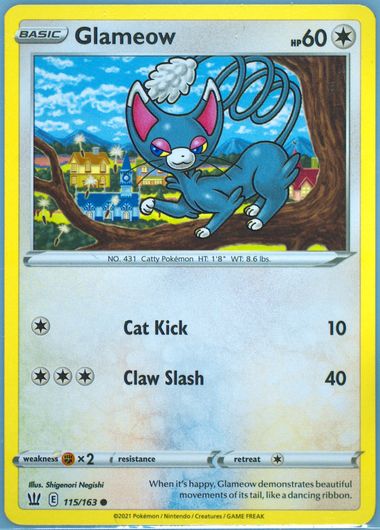 Auction Prices Realized Tcg Cards 2021 POKEMON SWORD & SHIELD BATTLE STYLES  Glameow