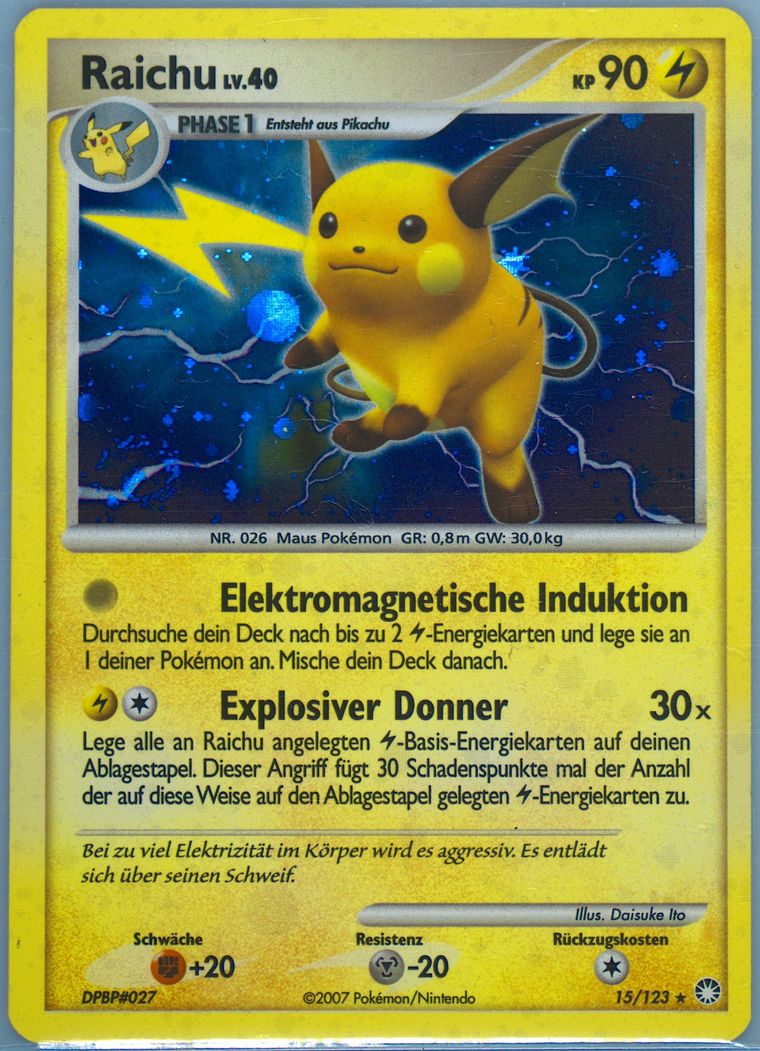 Raichu-Holo (Mysterious Treasures)