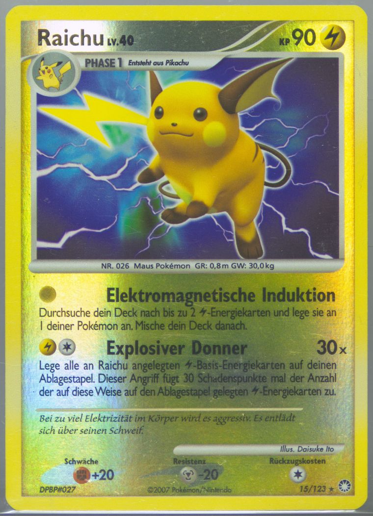 Raichu-Reverse Foil (Mysterious Treasures)