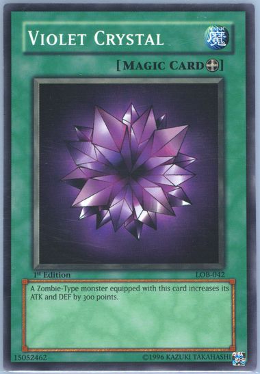 Auction Prices Realized Tcg Cards 2002 YU-GI-OH! LOB-LEGEND OF BLUE EYES  WHITE DRAGON Violet Crystal