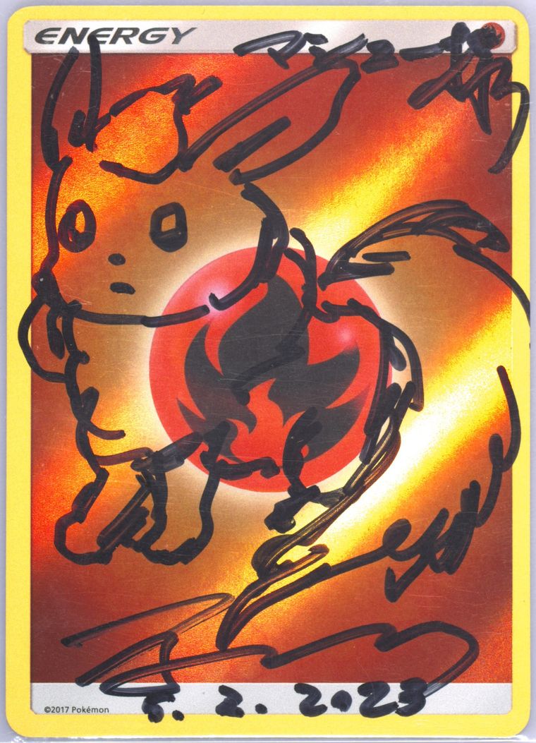 Fire Energy-Reverse Foil (Shining Legends)