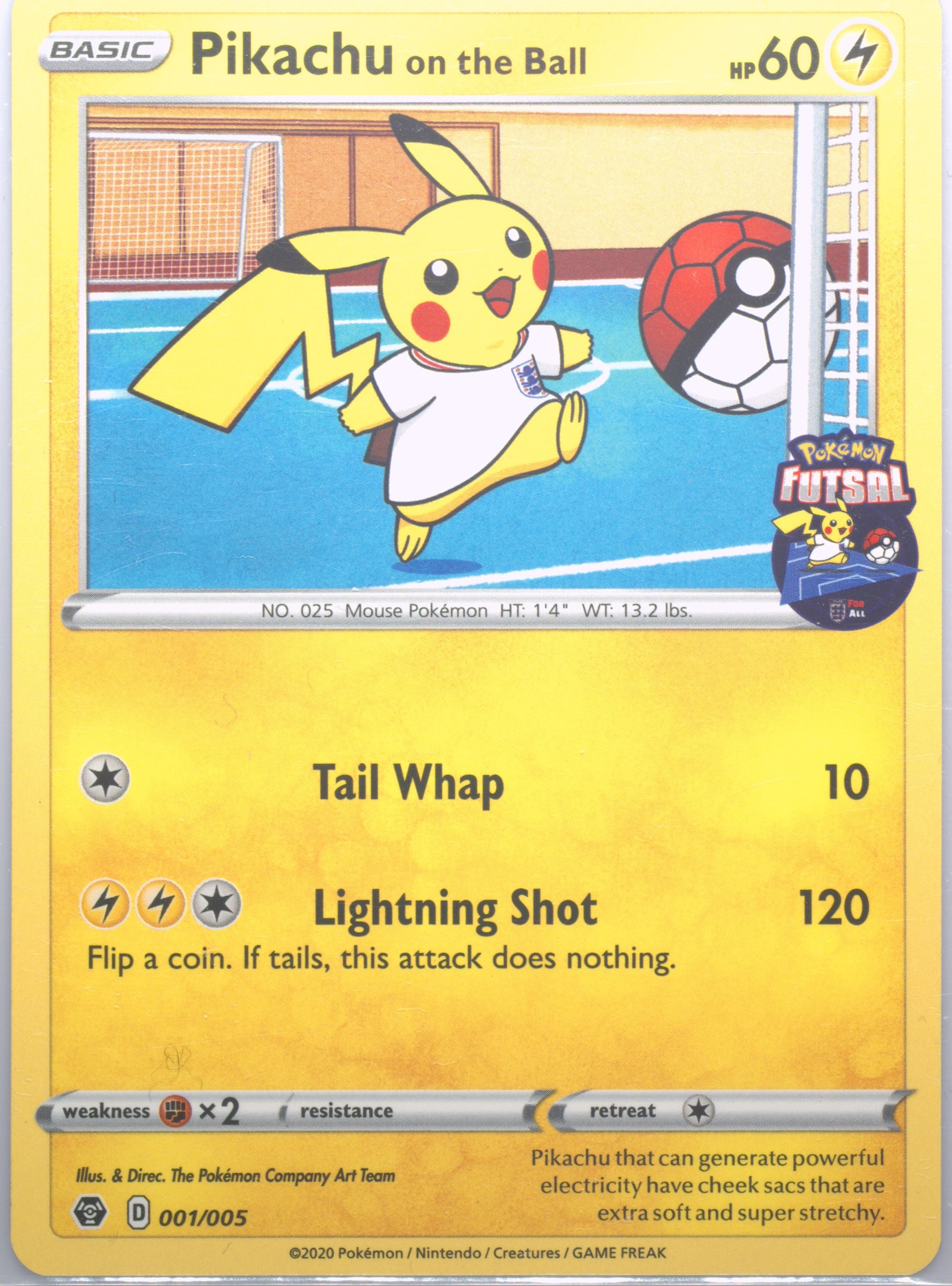 2020 ポケモン ピカチュウ on the Ball #001 MINT9 Spec Details