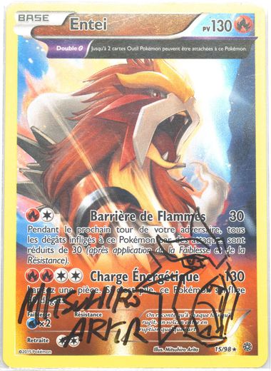 Auction Prices Realized Tcg Cards 2015 POKEMON XY ANCIENT ORIGINS Entei-Holo