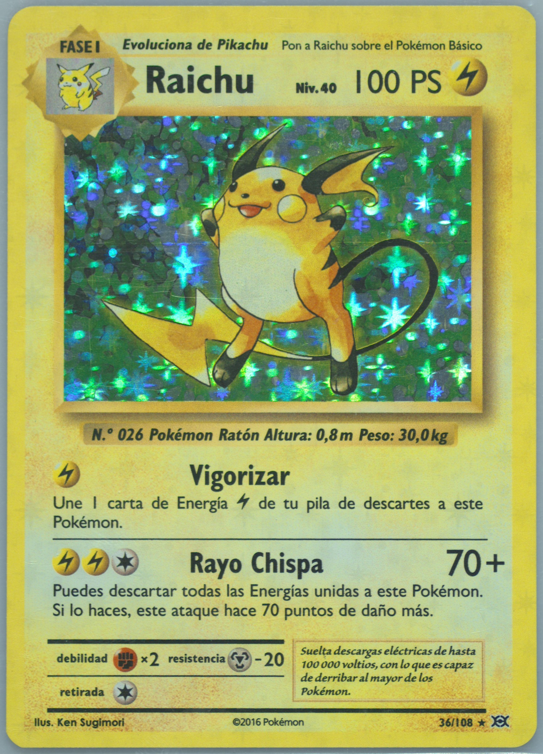 Raichu-Holo #36