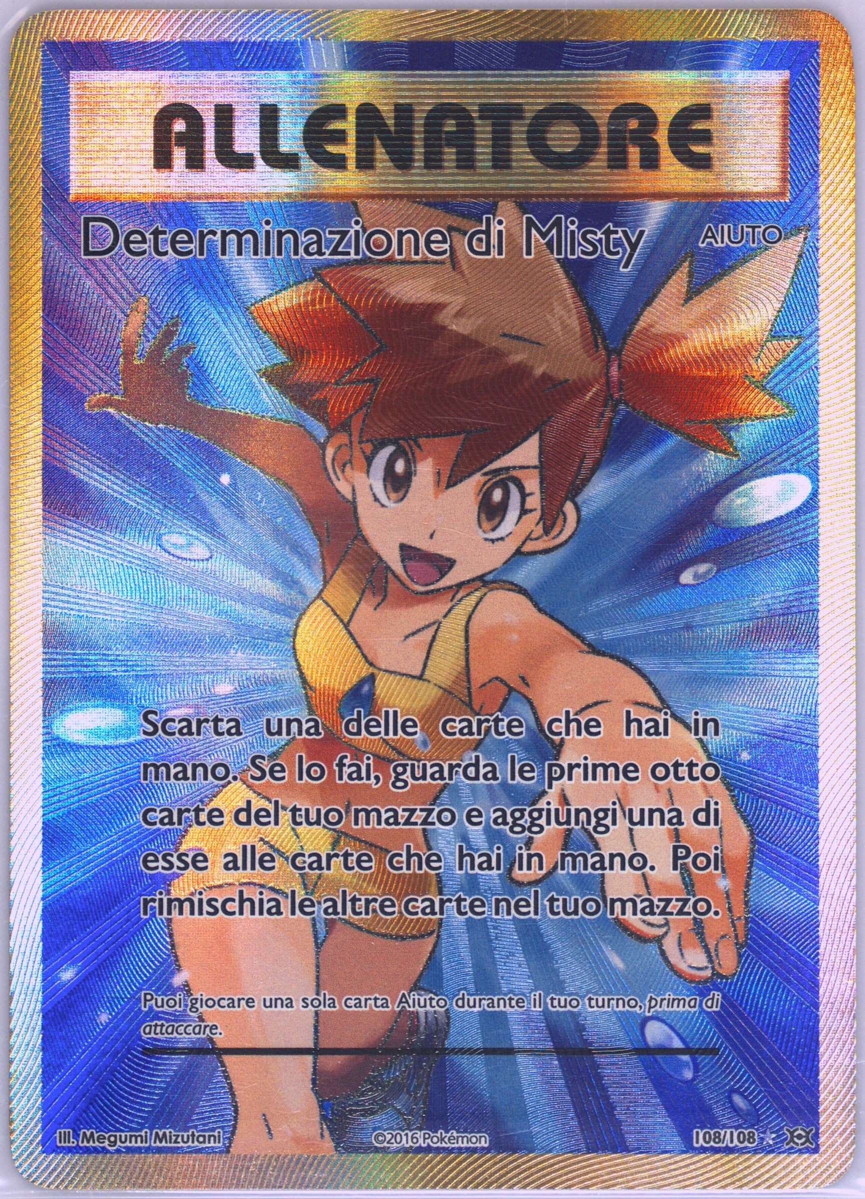 misty full art pokemon card Misty's Psyduck #193 EXTENDED ART – Raycardza main image 1