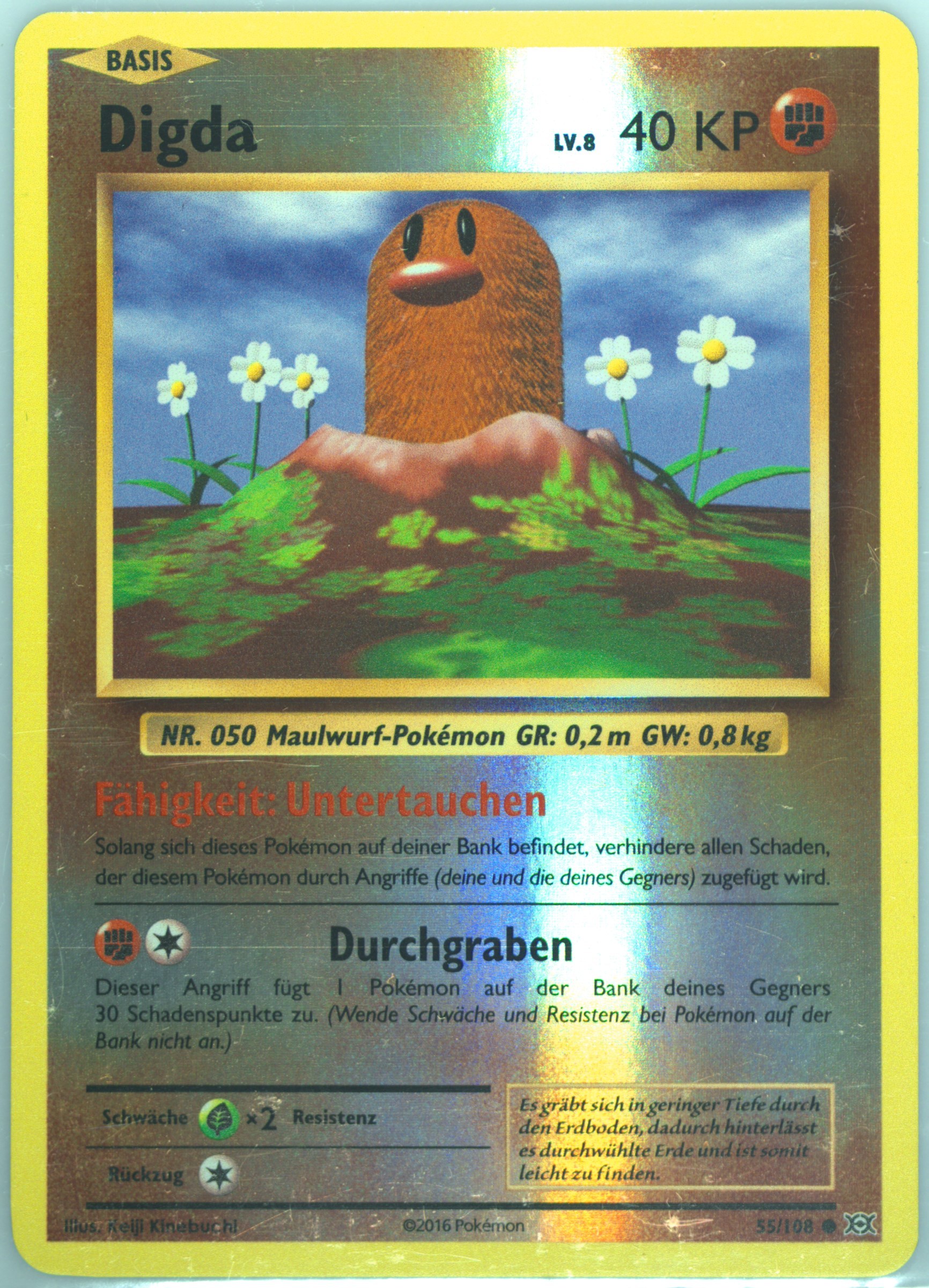 2016 diglett pokemon card value Pokemon - Diglett (55/108) main image 1