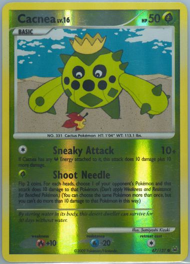 cacnea pokemon card Cacnea 004/163 Battle Styles Reverse Holo Pokemon Card TCG NM