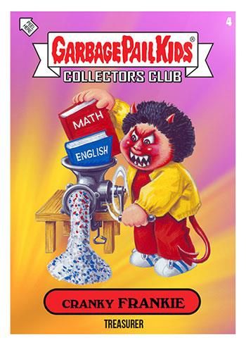 2021 Topps Garbage Pail Kids Collectors Club #4 Cranky Frankie front
