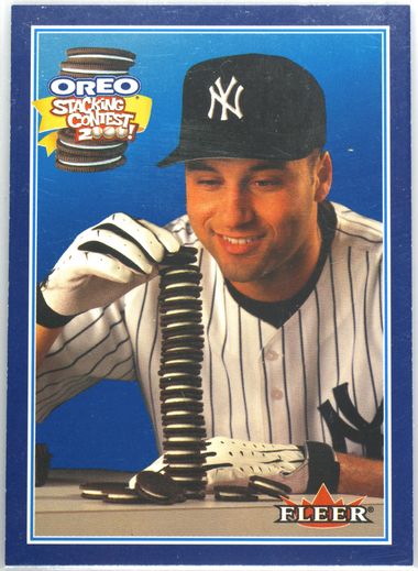 Oreo Stack Card Auction Prices Realized Baseball Cards 2000 FLEER OREO Derek Jeter