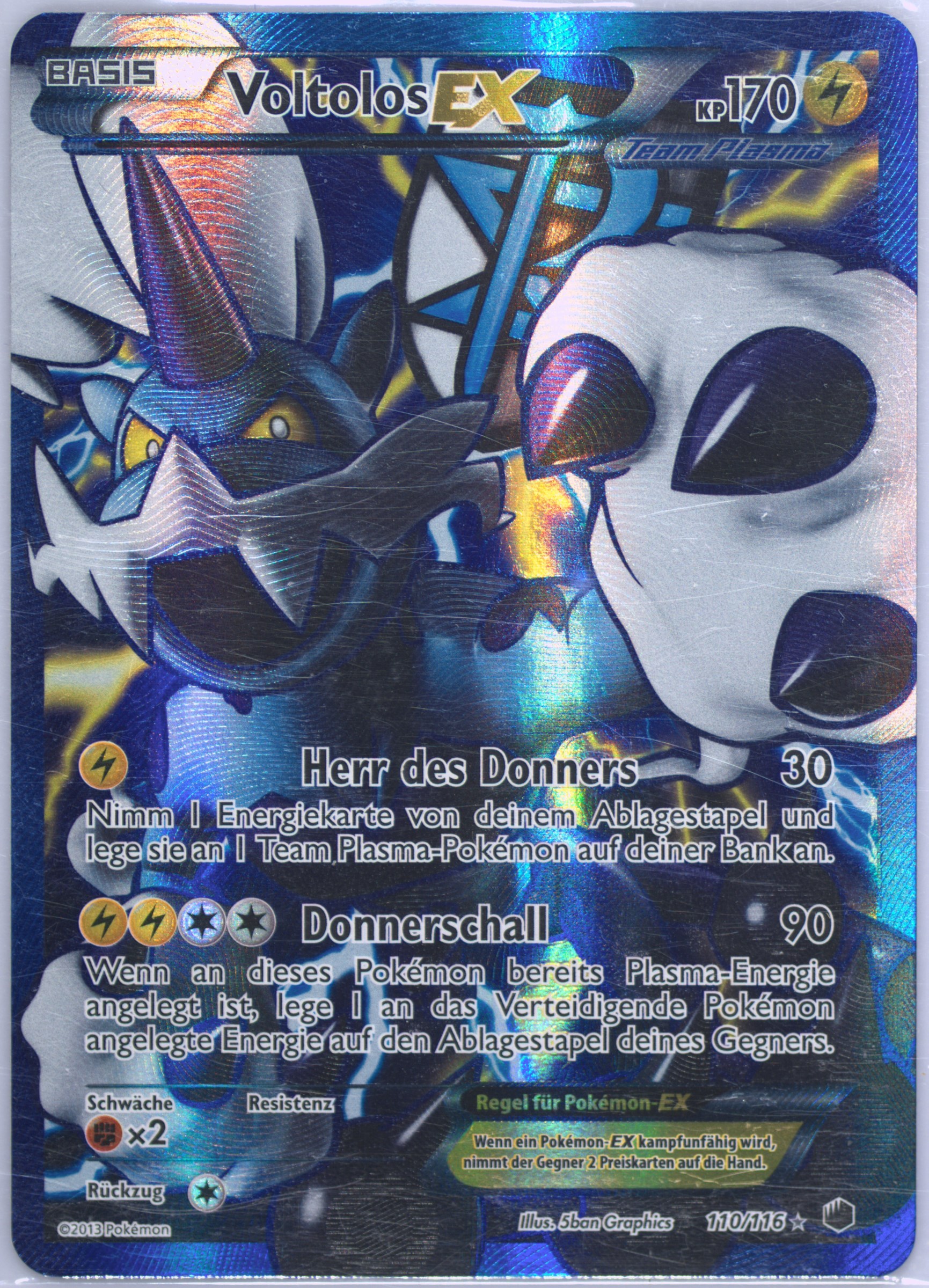 2016 growlithe pokemon card value Ghetsis 115/116 Full Art Ultra Rare Plasma Freeze Pokemon Card Near Mi