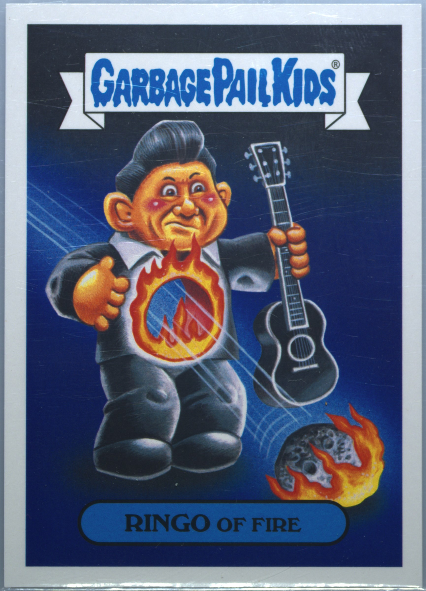 2017 Topps Garbage Pail Kids Battle of the Bands #1b Ringo of Fire front