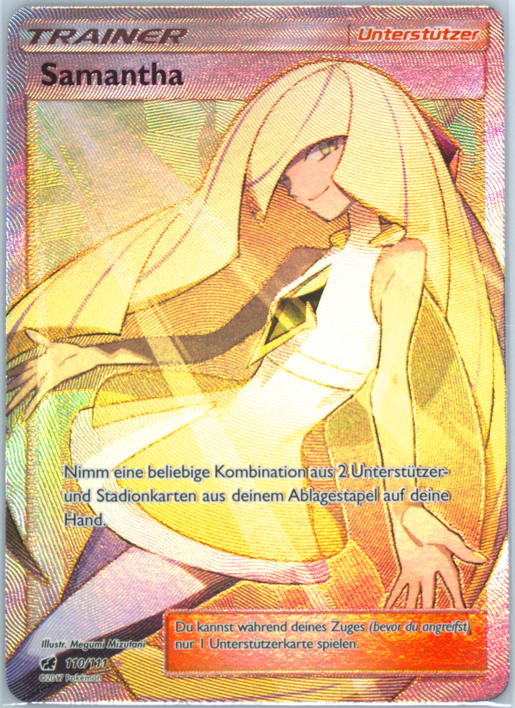 lusamine pokemon card value Pokemon SUN MOON CRIMSON INVASION: LUSAMINE - Trainer - 110/111 - Full