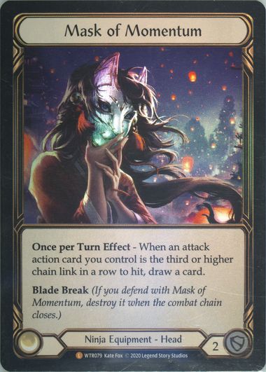Mask of Momentum (firey Variant) - PROXY - Flesh and Blood
