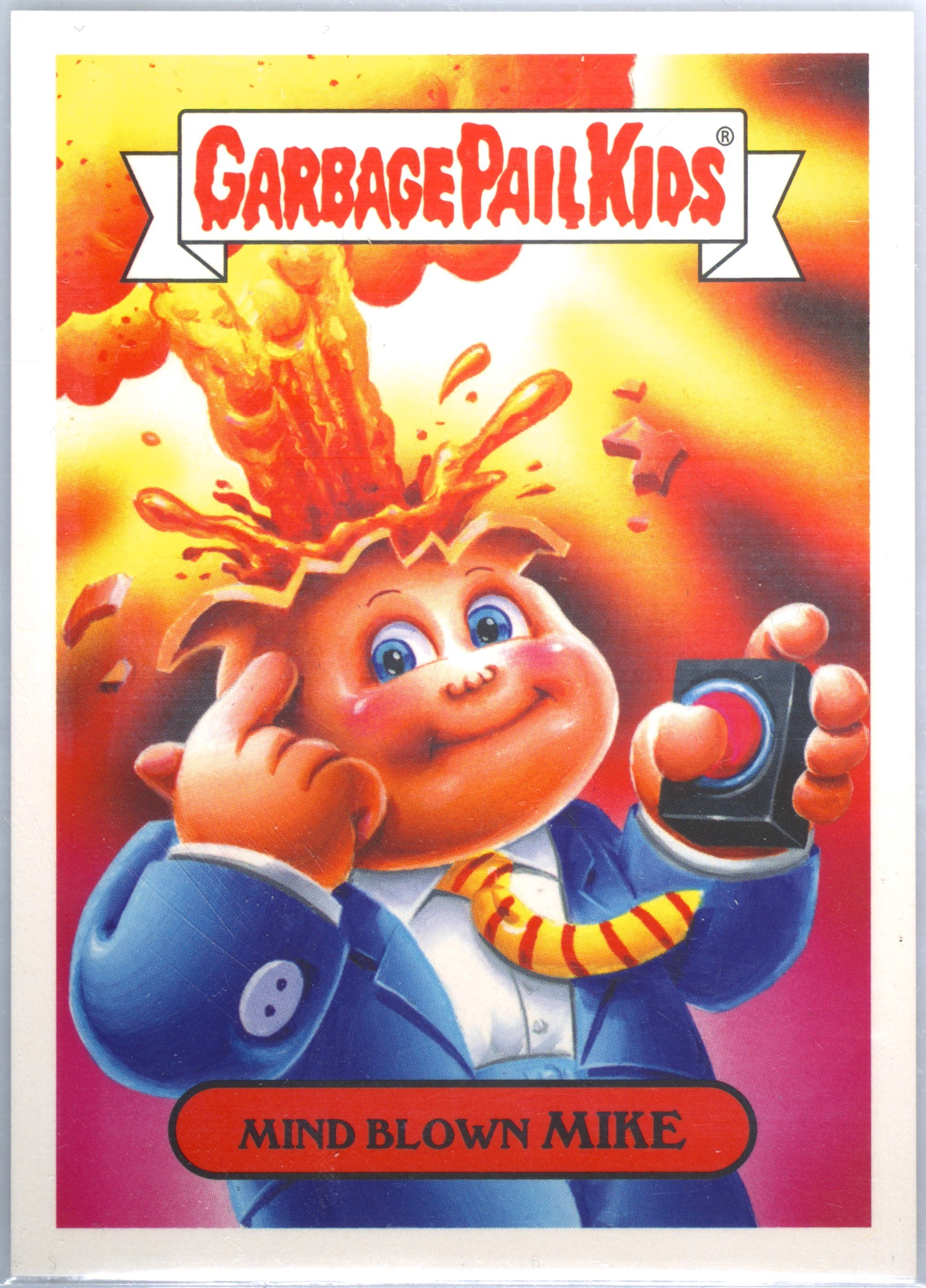 2018 Topps Garbage Pail Kids Memes #2c Mind Blown Mike front