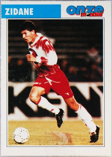 8 CARDS ONZE MONDIAL ROOKIES ZINDEDINE ZIDANE 1991