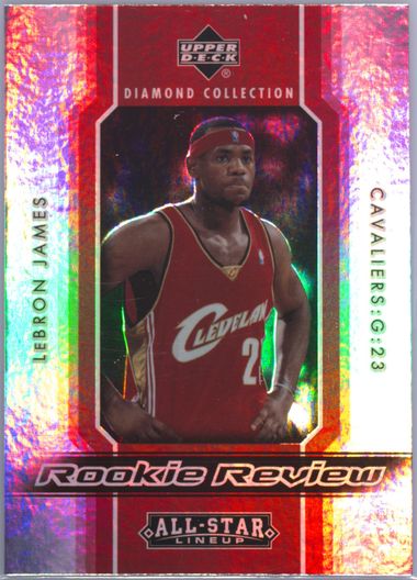 upper deck star rookie lebron james