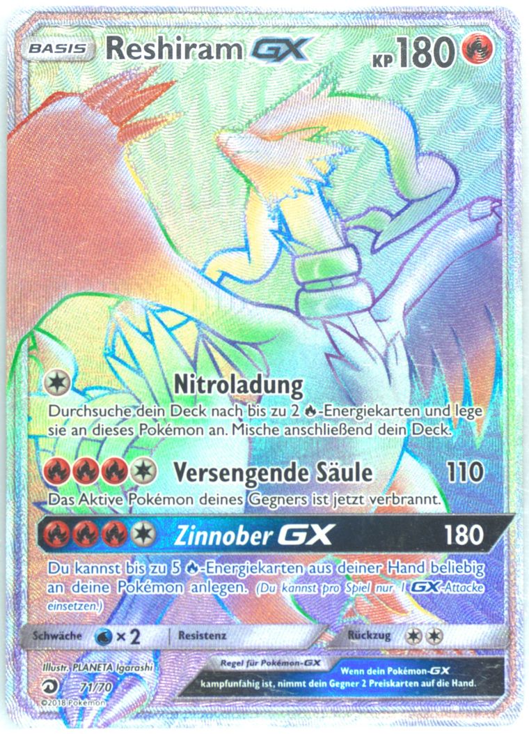 Full Art/Reshiram GX - Dragon Majesty