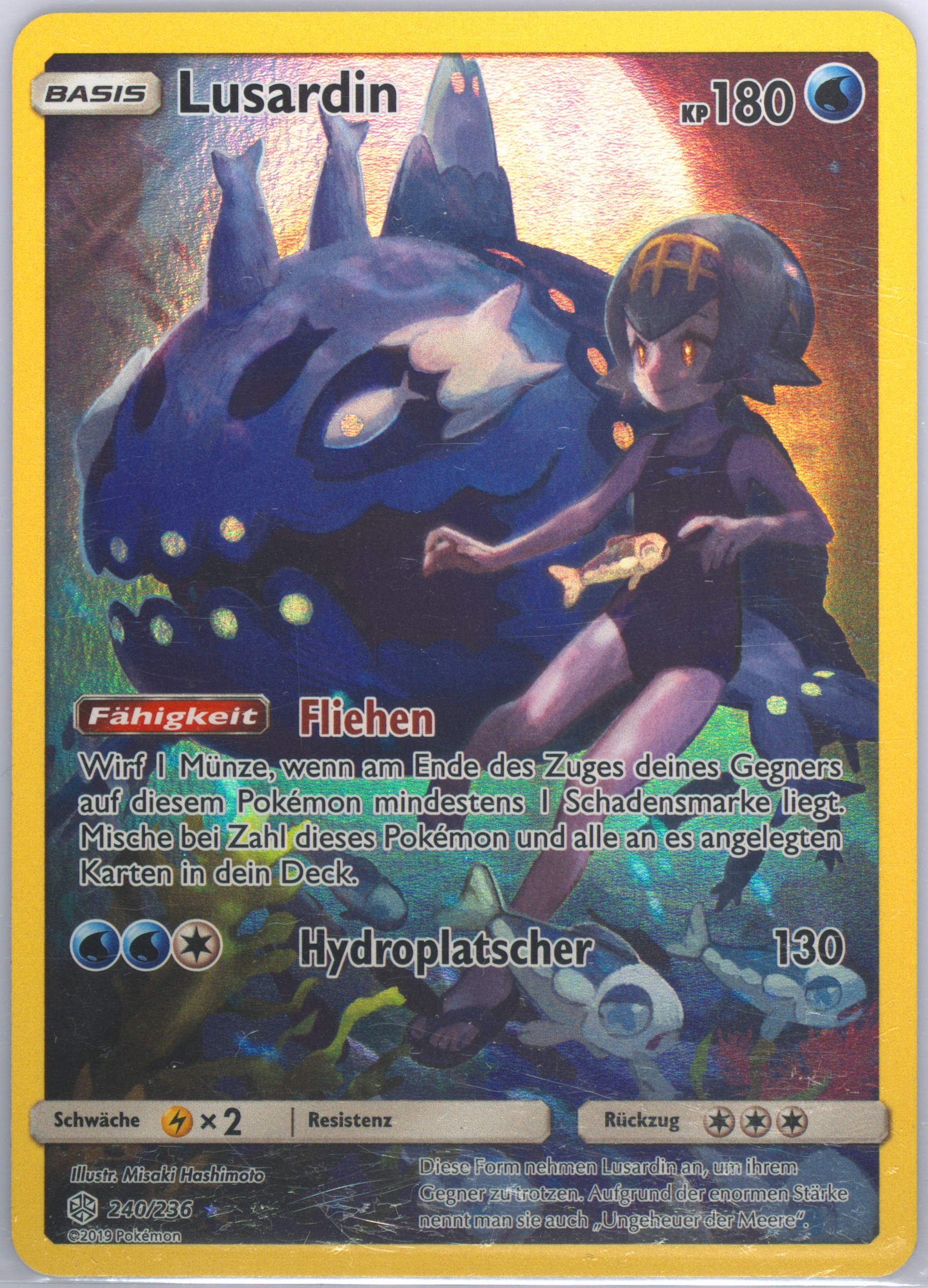 wishiwashi pokemon card Wishiwashi 050/189 x4 - DAA main image 1