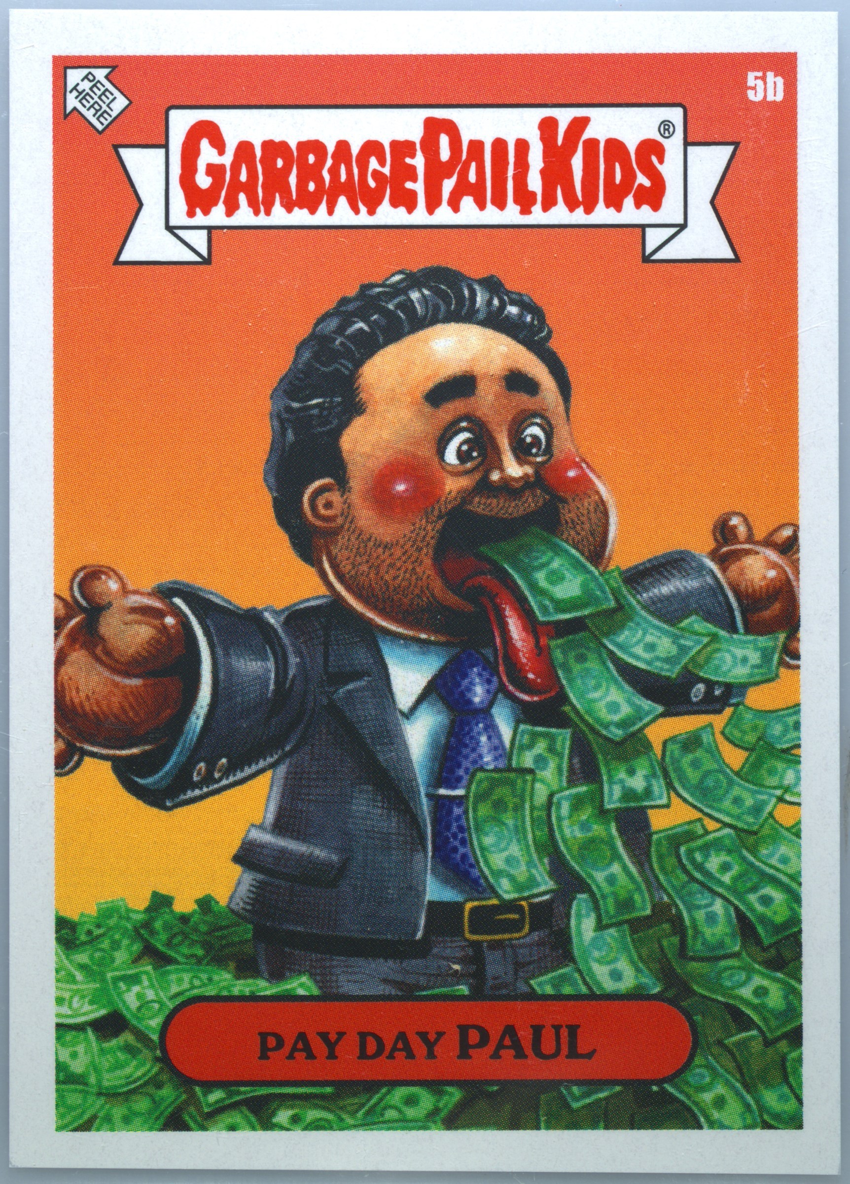 2021 Topps Garbage Pail Kids Gamestonk #5b Pay Day Paul front