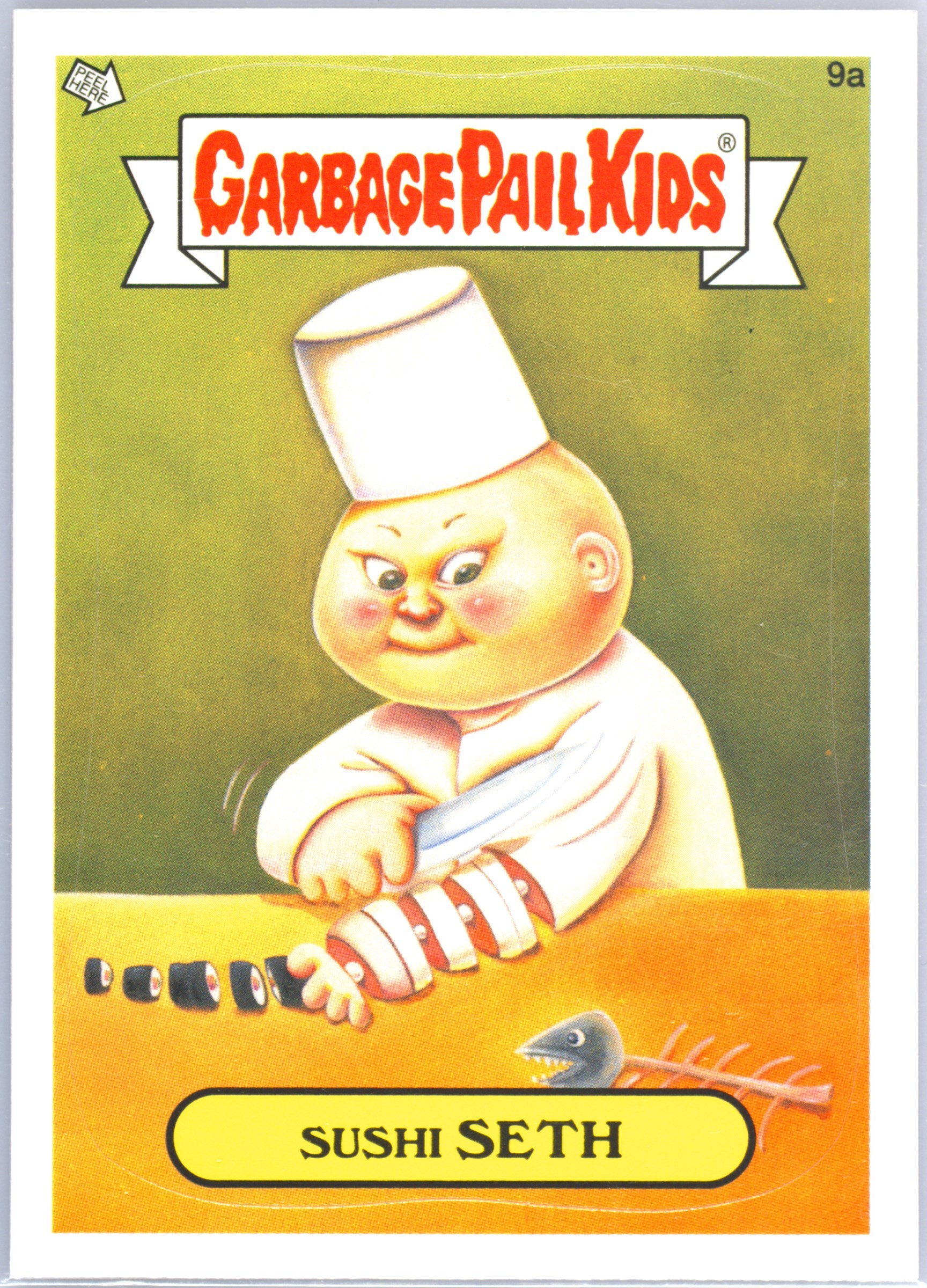 2012 Topps Garbage Pail Kids Brand New Series #9a Sushi Seth front