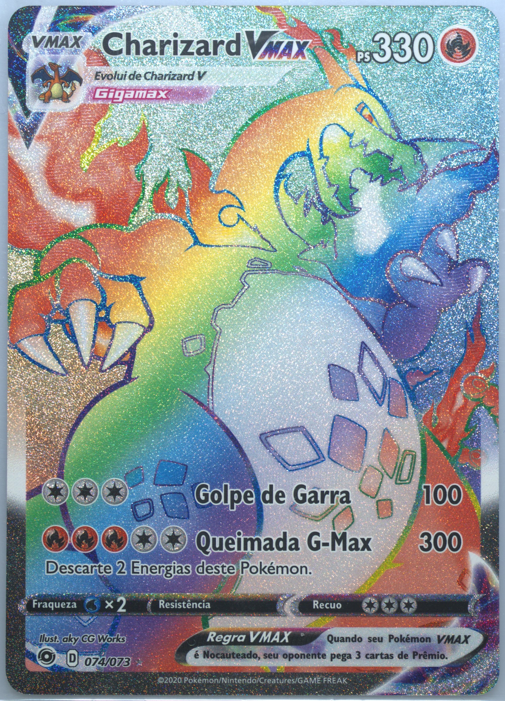 pokemon cards charizard vmax rainbow PSA 10 Charizard VMAX 079/S-P Rainbow Battle Box PROM Pokemon S-Chines   Trendy Playing Cards
