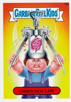2015 Topps Garbage Pail Kids Series 1 #18a Corkscrew Lou front