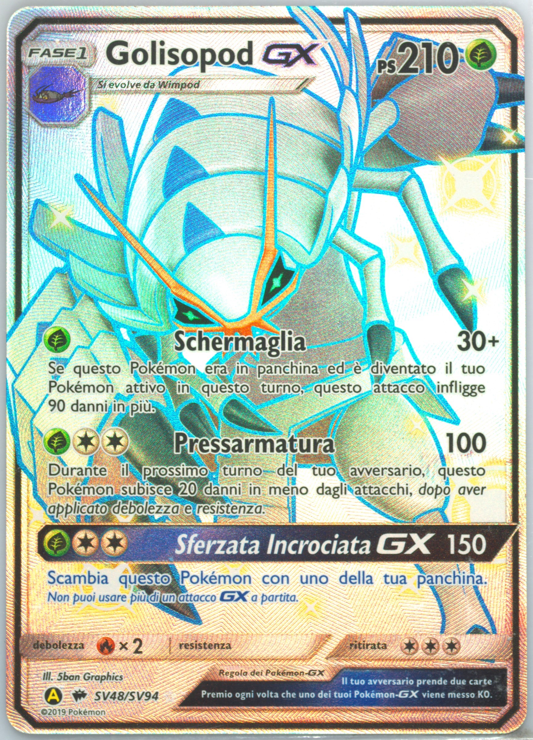 pokemon cards golisopod gx 2019 Golisopod GX SV48/SV94 Hidden Fates CGC 9 Mint Pokemon TCG