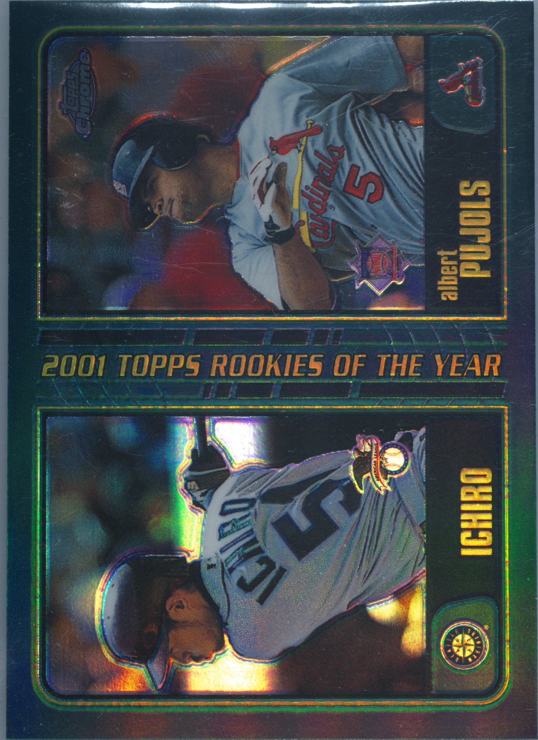 その他 MLB ichiro&pujols rookiecard !!!!!chrome MLB Topps 2001 Topps Chrome Baseball Single Card Topps Chrome