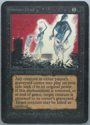 Amazon.com: Magic: the Gathering - Animate Dead - Revised