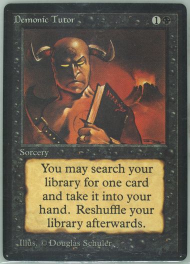Demonic Tutor Beta MTG 【公式通販】