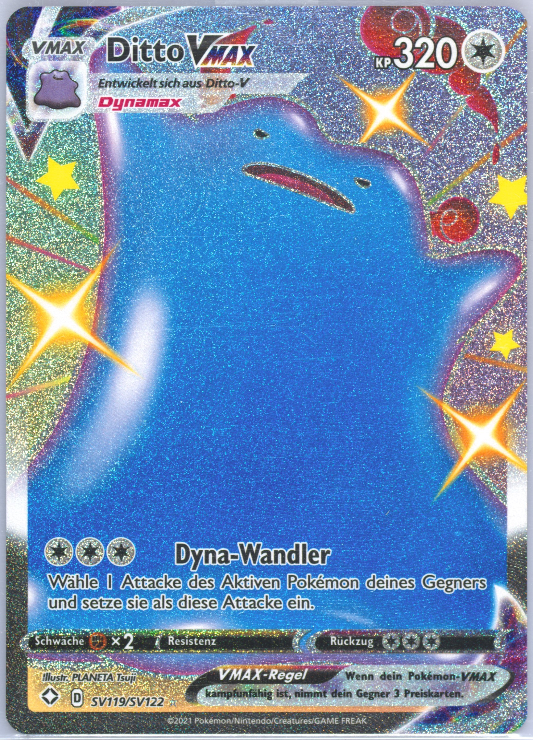 ditto vmax pokemon card Pokemon Ditto Vmax Full Art #SV119 Shining Fates main image 1