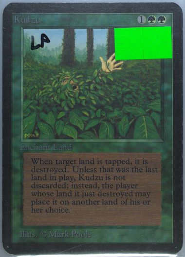 Auction Prices Realized Tcg Cards 1993 MAGIC THE GATHERING Kudzu