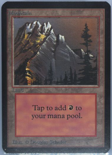 Magic The Gathering✨MOUNTAIN Var A ✨Portal PSA 9 MINT 1997
