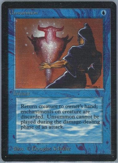 Auction Prices Realized Tcg Cards 1993 MAGIC THE GATHERING Unsummon
