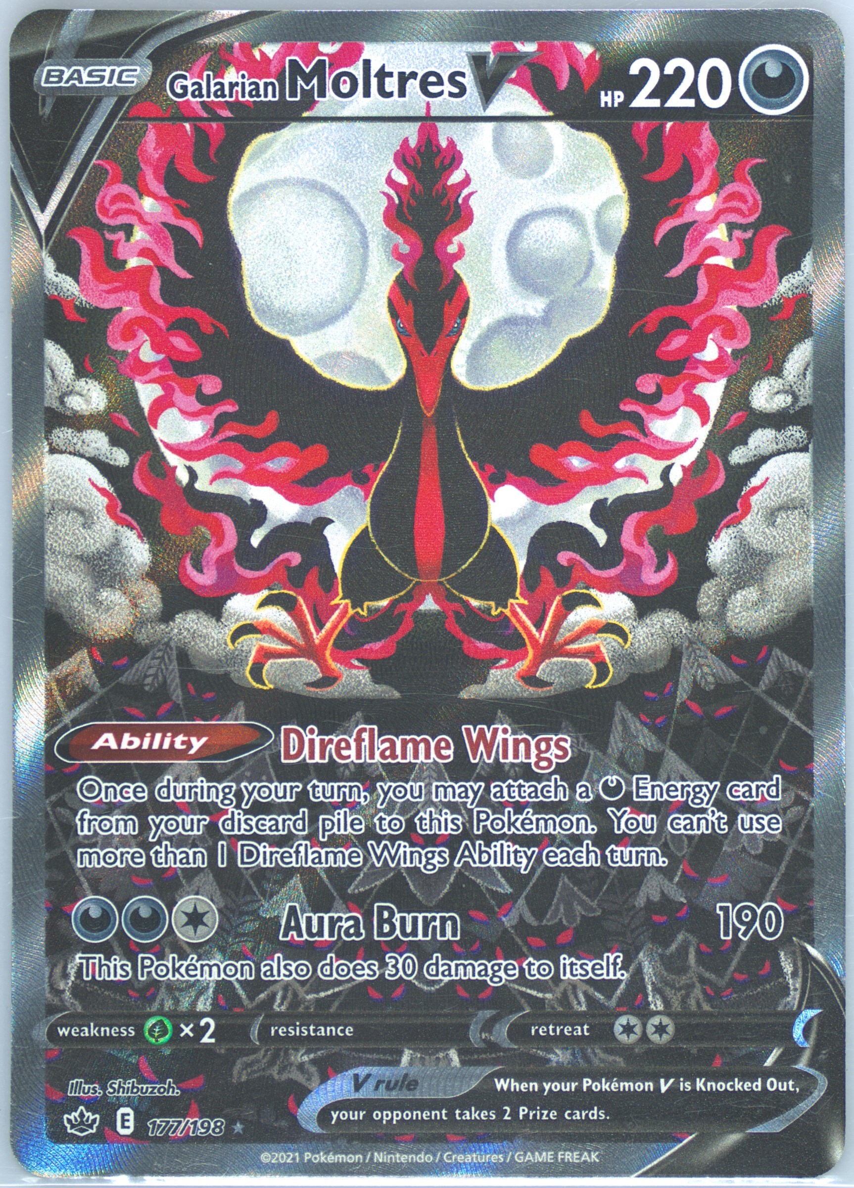【PSA10】ガラルファイヤー AR GALARIAN MOLTRES PSA 10 Pokemon Card Galarian Moltres 190/172 AR s12a VSTAR