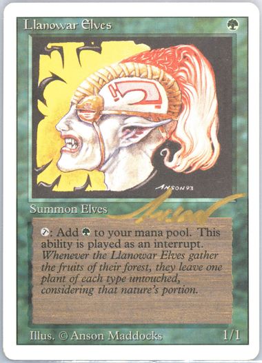 ○MTG○ β ベータ ラノワールのエルフ(英語 PSA 10 GEM MINT) - 緑