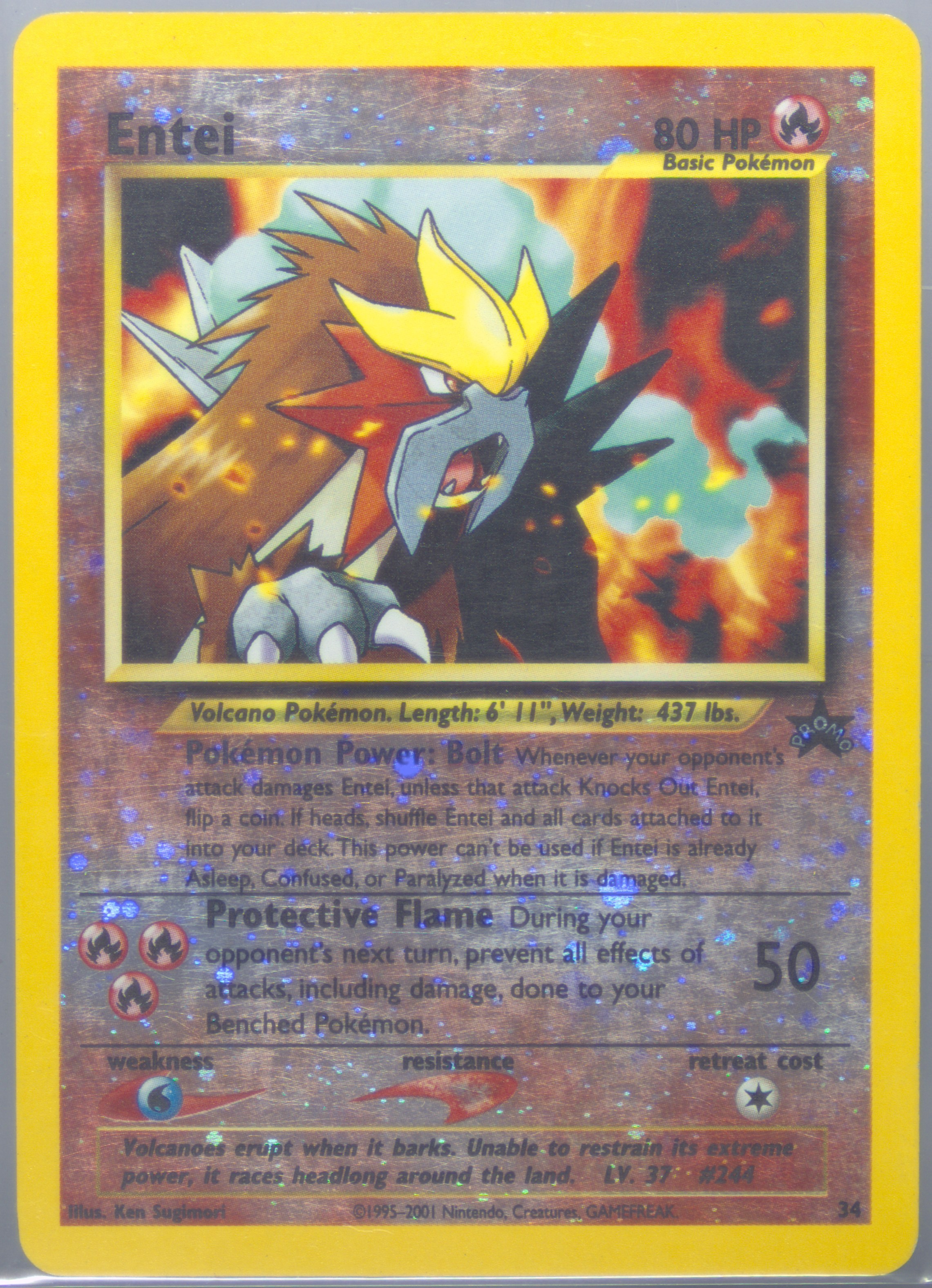 promo entei pokemon card 2001 Pokémon the Movie 3 main image 1